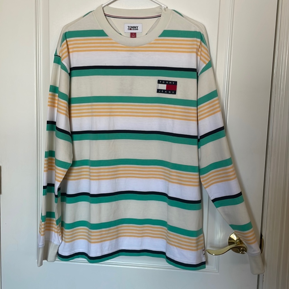 Tommy hilfigure men’s multi color striped Long Sleeve top